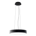 LED2 - Lampada a sospensione con cavo MONO SLIM LED/30W/230V 3000K/4000K diam. 40 cm nera