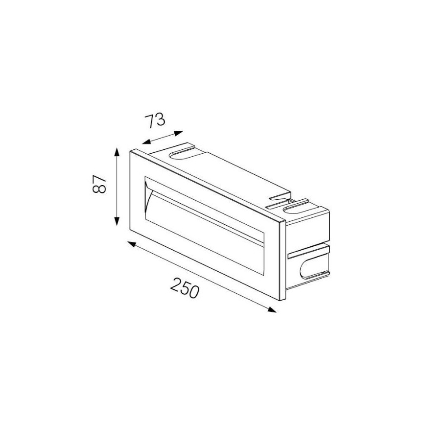 LED2 - Lampada LED da incasso da esterno STEP IN LED/8,5W/230V IP65