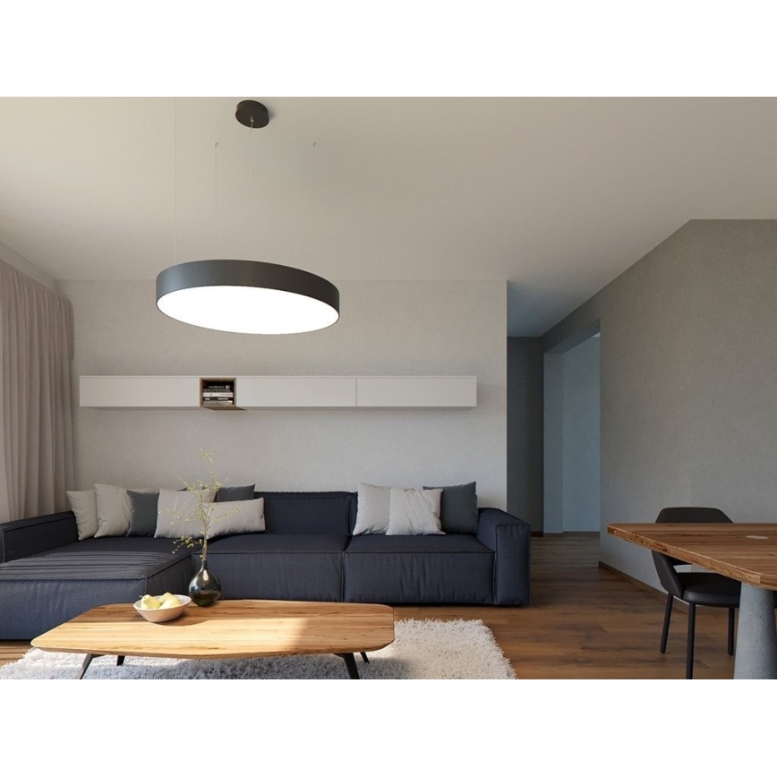 LED2 - Lampadario LED dimmerabile su una stringa MONO LED/100W/230V 3000K/4000K nero