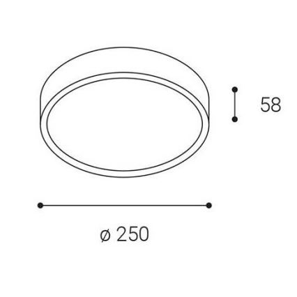 LED2 - LED Außen-Deckenleuchte MIRA LED/18W/230V IP65 schwarz