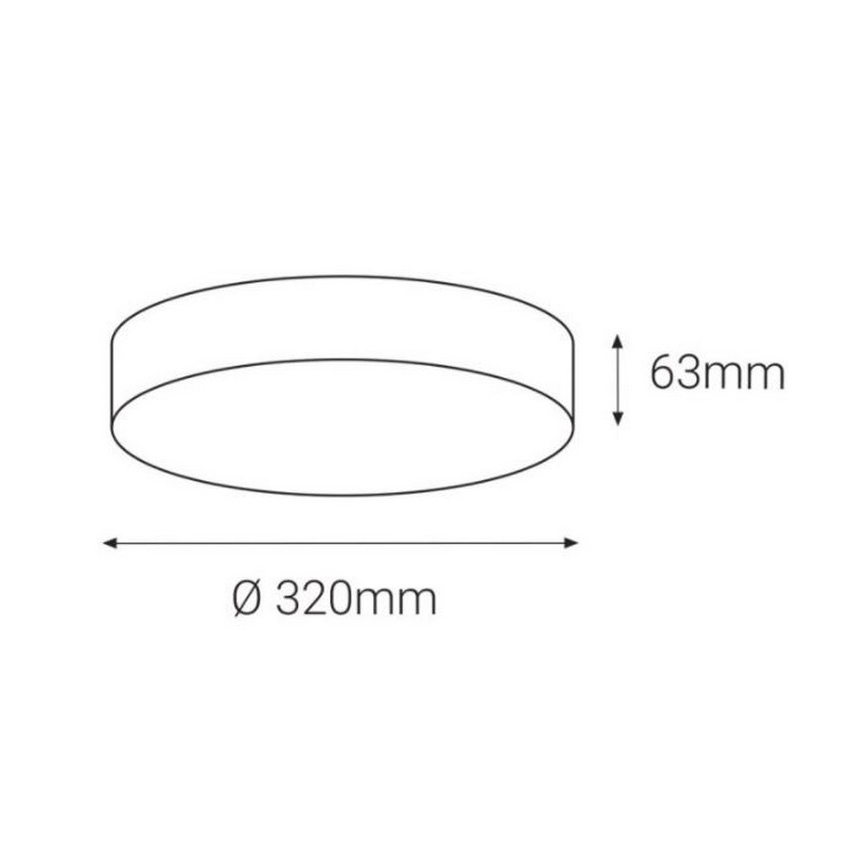 LED2 - LED-Deckenleuchte für den Außenbereich mit Sensor DRUM LED/21W/230V IP65 3000K/4000K/6500K