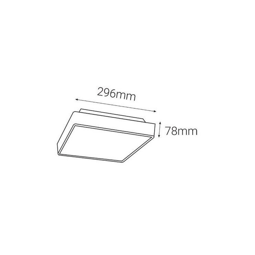LED2 - LED-Außenleuchte mit Sensor SOLO LED/16W/230V 3000/4000/6500K IP65