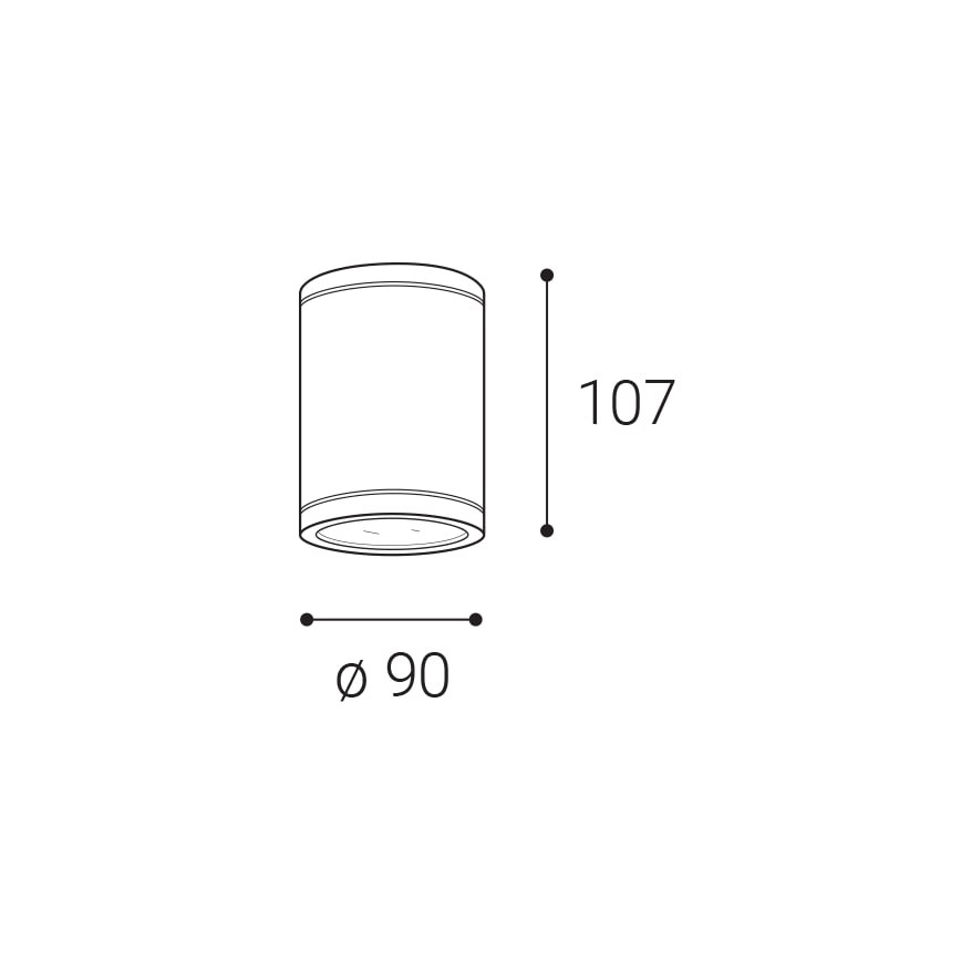 LED2 - LED-Außenstrahler TUBO LED/10W/230V IP65 3000K/4000K/5700K schwarz