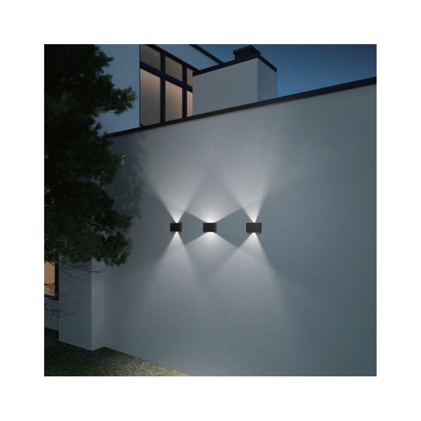 LED2 - LED-Außenwandleuchte BLADE 2xLED/12W/230V IP54