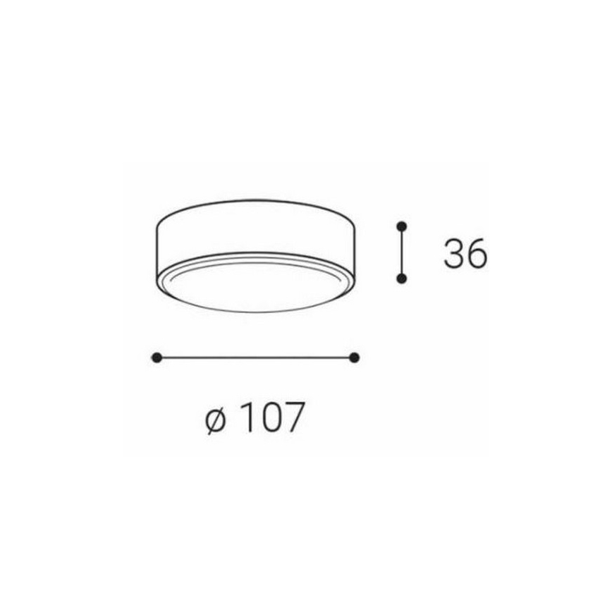 LED2 - LED-Deckenleuchte ROLO LED/6W/230V IP65 anthrazit