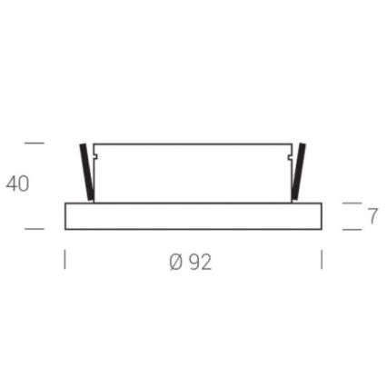 LED2 - LED-Einbaustrahler STATIC LED/7W/230V IP44