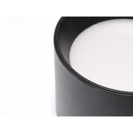 LED2 - LED-Einbaustrahler ZETA ON LED/8W/230V 3000/3500/4000K Ø 9 cm schwarz