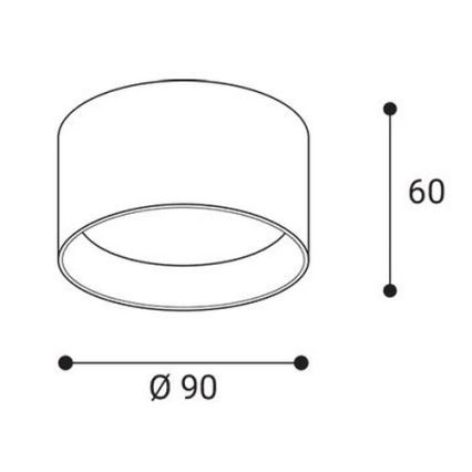 LED2 - LED-Einbaustrahler ZETA ON LED/8W/230V 3000/3500/4000K Ø 9 cm weiß