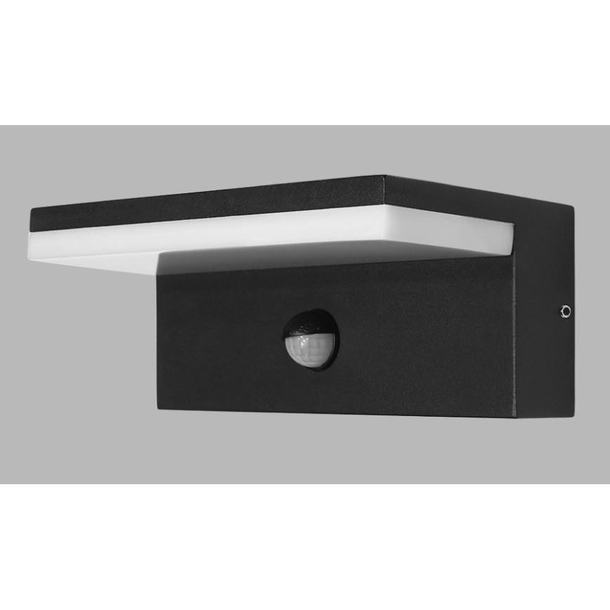 LED2 - Lampada da parete per esterni a LED con sensore HUGO LED/9W/230V IP54 3000K/4000K