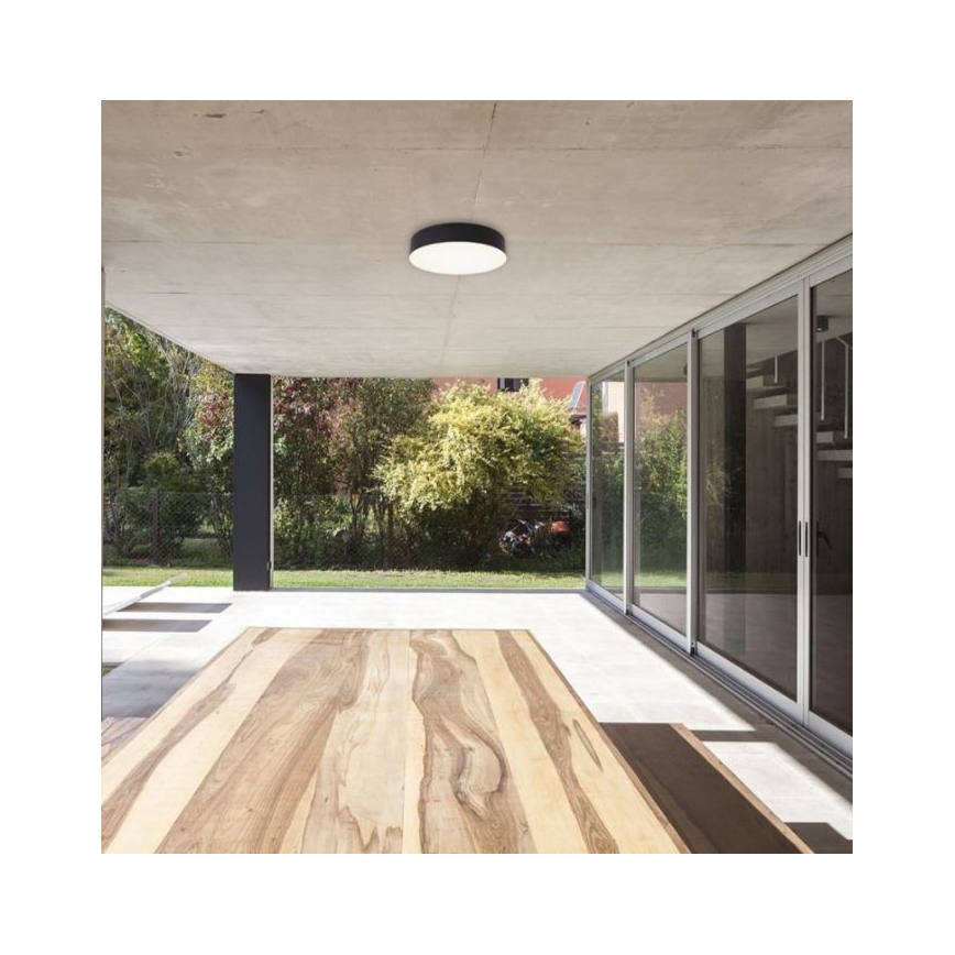 LED2 - Luminaire extérieur avec détecteur DRUM LED/21W/230V IP65 3000K/4000K/6500K