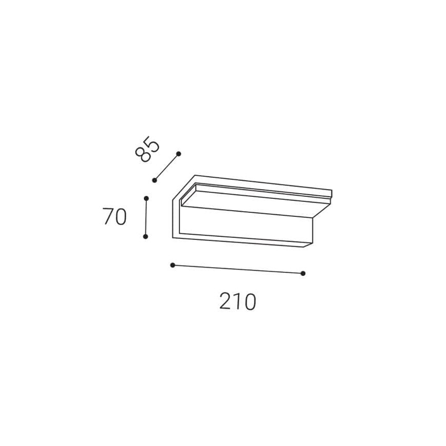 LED2 - Luminaire extérieur avec détecteur HUGO LED/9W/230V IP54 3000K/4000K