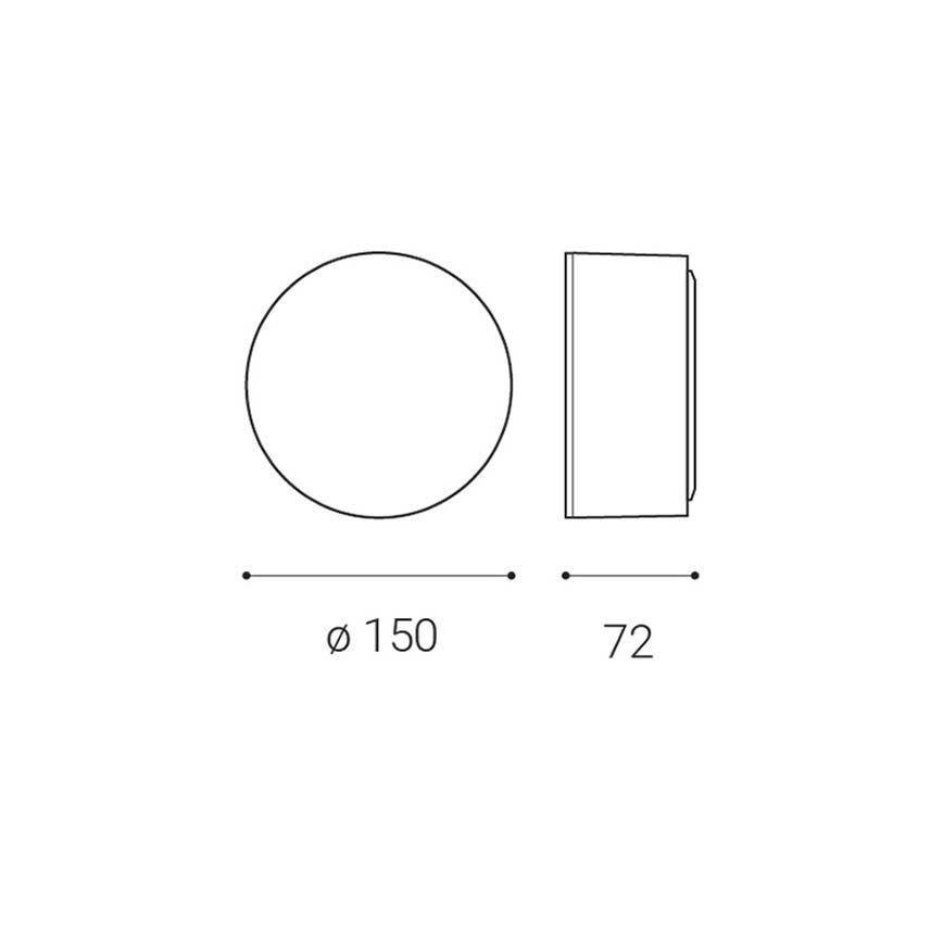 LED2 - Plafoniera LED BUTTON LED/12W/230V CRI 90 bianco