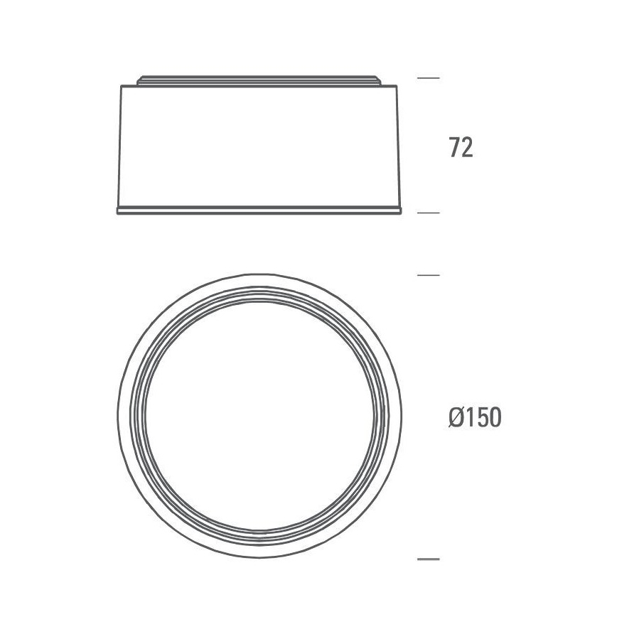 LED2 - Plafoniera LED BUTTON LED/17W/230V argento