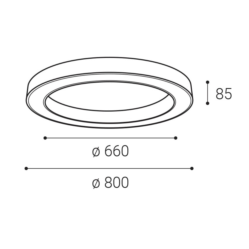 LED2 - Plafoniera LED dimmerabile SATURN LED/60W/230V 3000K/4000K bianco