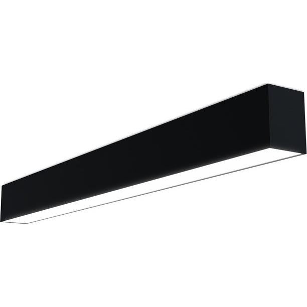 LED2 - Plafoniera LED LINO LED/24W/230V 3000K/3500K/4000K nero 90 cm