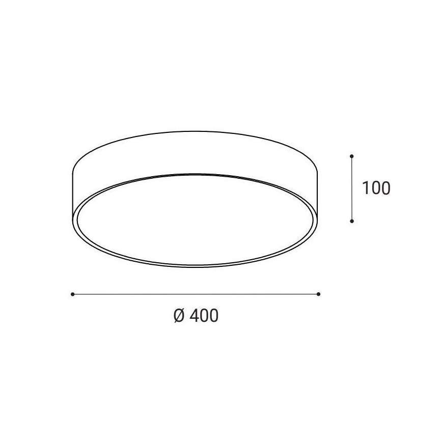 LED2 - Plafoniera LED MONO LED/30W/230V 3000K/4000K nero