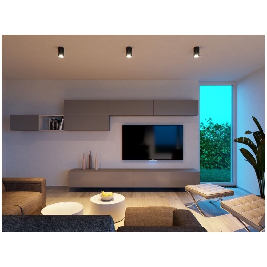 LED2 - Plafoniera LED TUBUS LED/9W/230V nera
