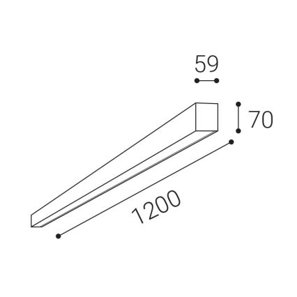 LED2 - Plafonnier à intensité variable NOLI LED/40W/230V 3000K/3500K/4000K blanc