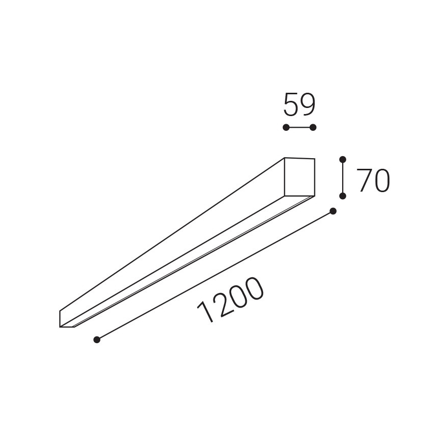 LED2 - Plafonnier à intensité variable NOLI LED/40W/230V 3000K/3500K/4000K blanc