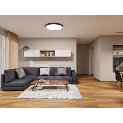 LED2 - Plafonnier LED MONO SLIM LED/60W/230V 3000K/4000K diam. 60 cm noir