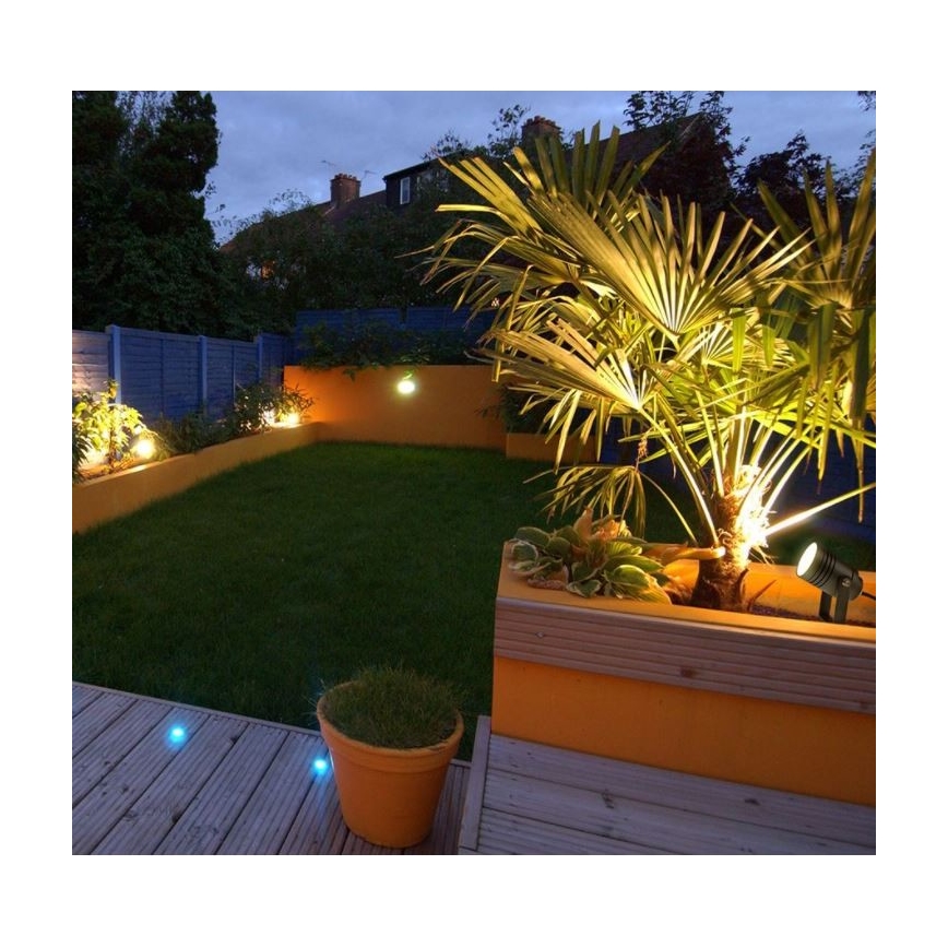 LED2 - Riflettore NAVY 1xGU10/42W/230V antracite IP54