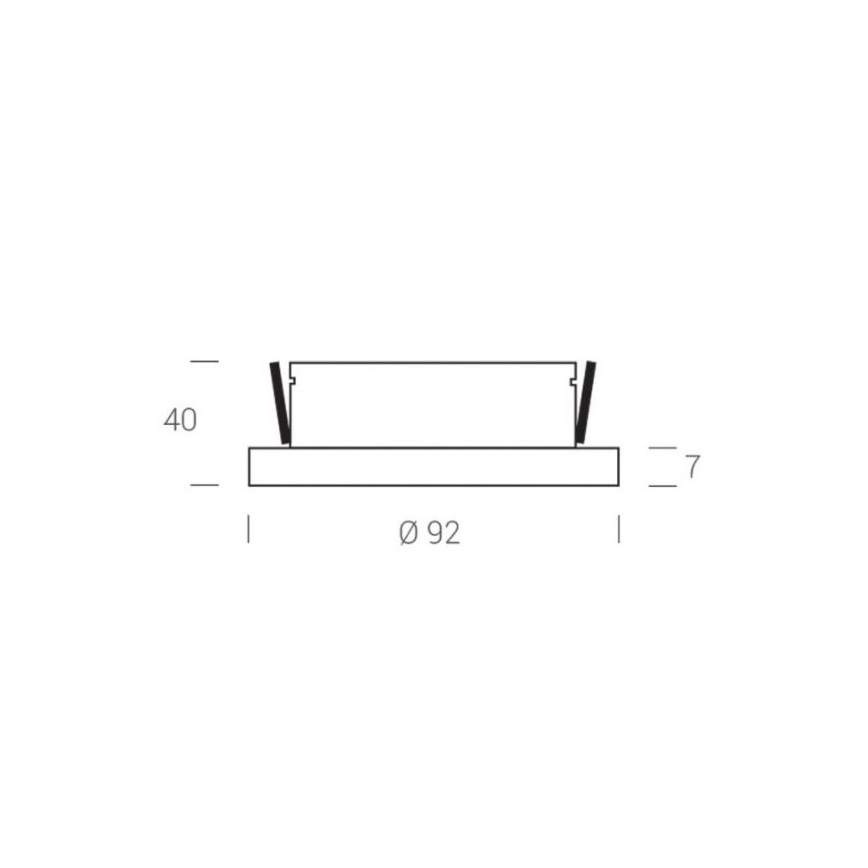 LED2 - Spot LED encastré STATIC LED/7W/230V IP44