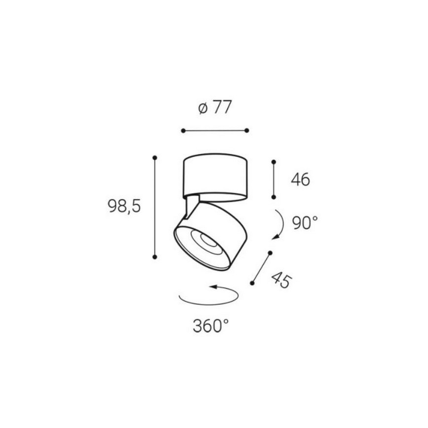 LED2 - Spot LED KLIP ON LED/11W/230V blanc