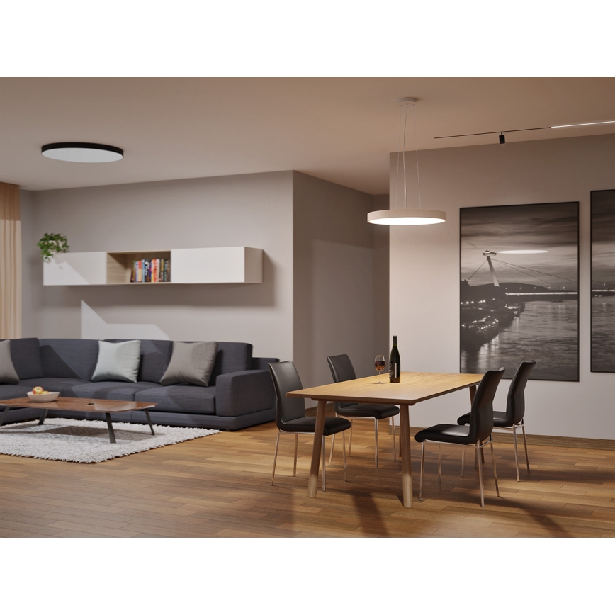 LED2 - Suspension LED sur câble MONO SLIM LED/30W/230V 3000K/4000K Ø 40 cm blanche