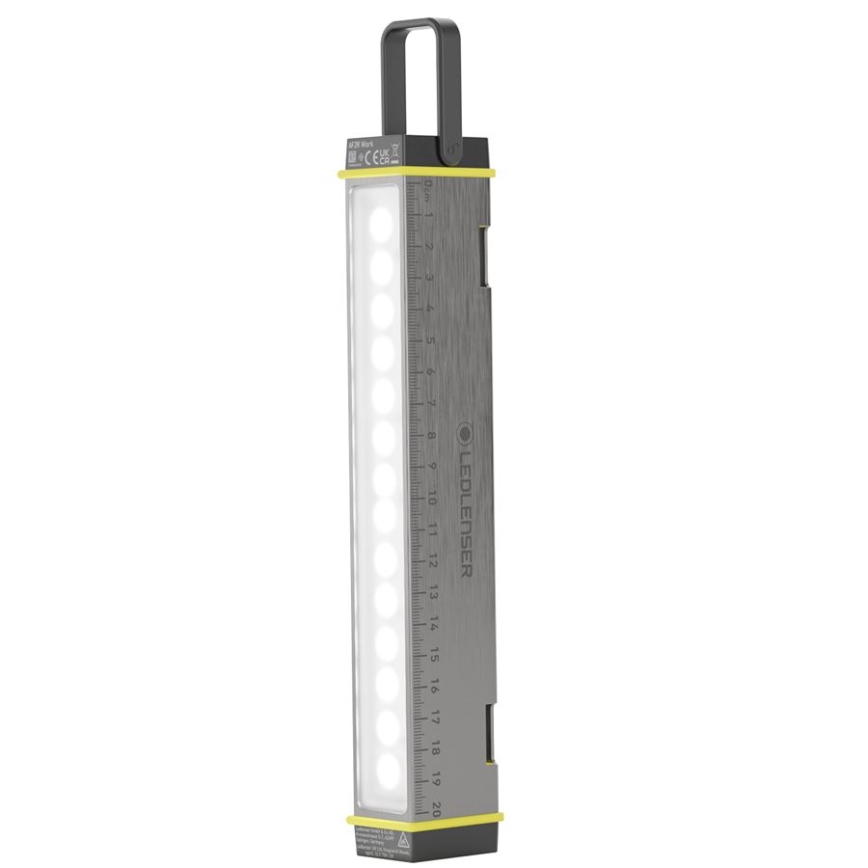 Ledlenser AF2R - Lampe de travail LED rechargeable à intensité réglable, IP54, 1000 lm, 50 h d'autonomie, 4810 mAh