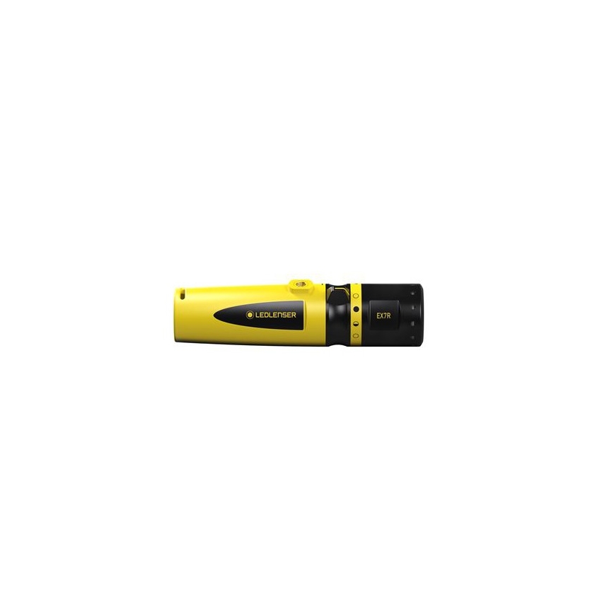 Ledlenser EX7R - lampe de poche LED rechargeable à intensité réglable, 3250 mAh, IP68, 220 lm, 45 h, jaune