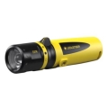 Ledlenser EX7R - Torcia ricaricabile a LED dimmerabile LED/3250 mAh IP68 220 lm 45 h gialla