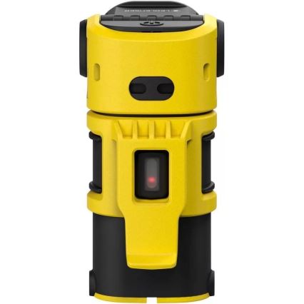Ledlenser EXC6R - Torcia ricaricabile a LED dimmerabile con base di ricarica, batteria 1900 mAh, IP68, 300 lm, autonomia 10 h, gialla