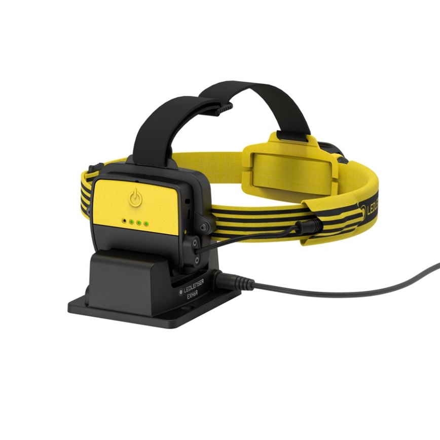 Ledlenser EXH6R - dimmbare, wiederaufladbare LED-Stirnlampe LED/1900 mAh IP68 250 lm 15 h gelb