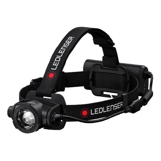 Ledlenser H15R CORE - Lampe frontale LED rechargeable à intensité variable, batterie 4800 mAh, IP67, 2500 lm, autonomie 80 h, noire