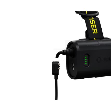 Ledlenser H15R WORK - Lampada frontale ricaricabile dimmerabile a LED/4800 mAh IP67 2500 lm 70 h nera