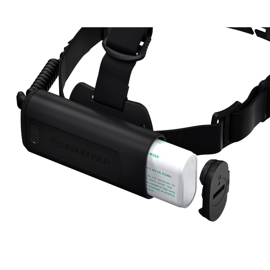 Ledlenser H19R CORE - Lampe frontale LED rechargeable à intensité variable, 4800 mAh, IP67, 3500 lm, jusqu'à 20 h d'autonomie, noire