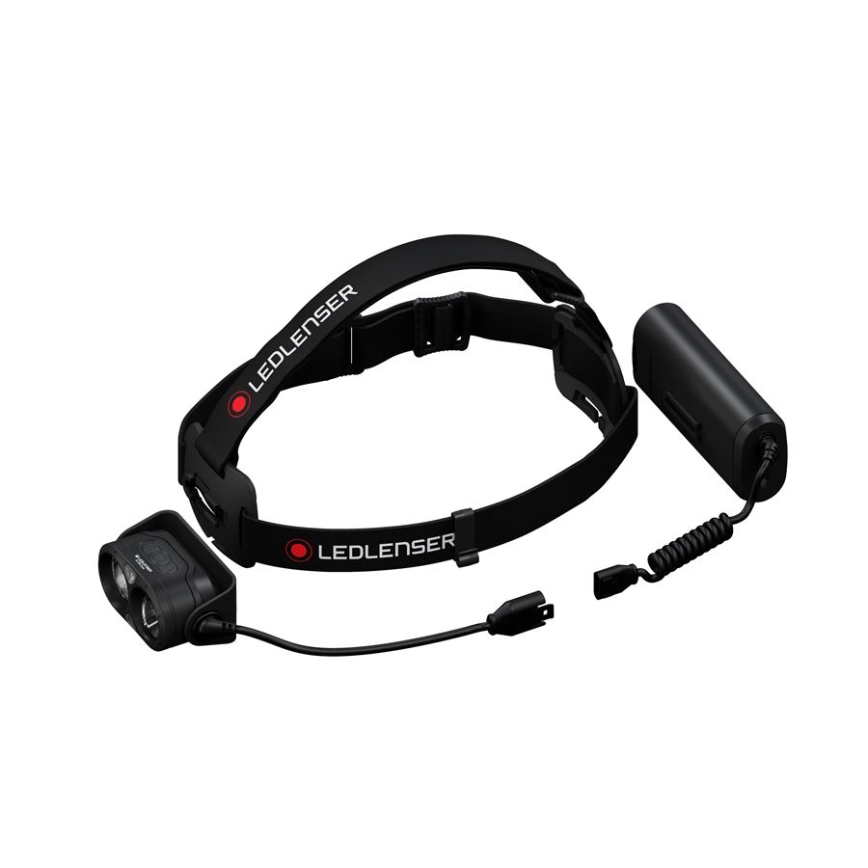 Ledlenser H19R CORE - Lampe frontale LED rechargeable à intensité variable, 4800 mAh, IP67, 3500 lm, jusqu'à 20 h d'autonomie, noire