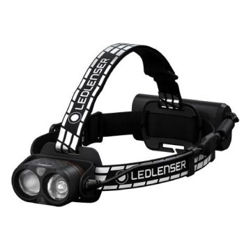 Ledlenser H19R SIGNATURE - Lampada frontale ricaricabile a LED dimmerabile, batteria 4800 mAh, IP68, 4000 lm, autonomia fino a 20 ore, nera
