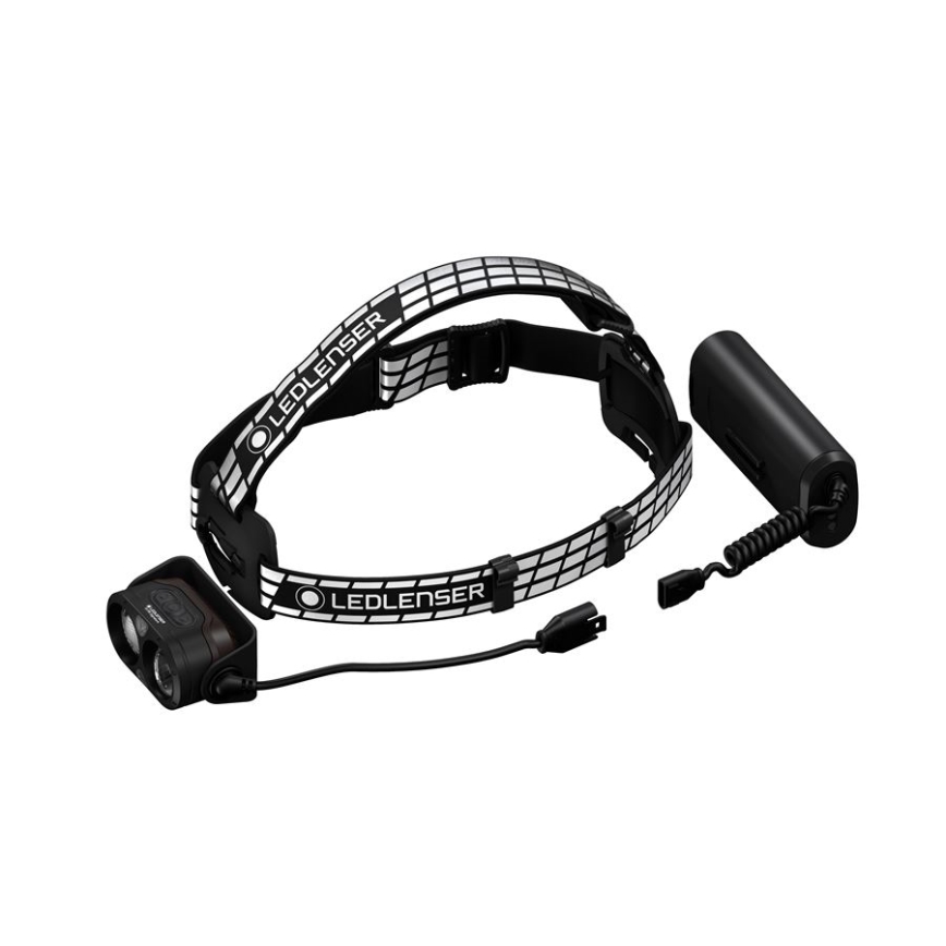 Ledlenser H19R SIGNATURE - Lampe frontale rechargeable LED à intensité variable / 4800 mAh IP68 4000 lm 20 h noire