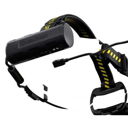 Ledlenser H7R WORK - Dimmbare, wiederaufladbare LED-Stirnlampe, 4800 mAh, IP67, 1000 lm, 60 h, schwarz