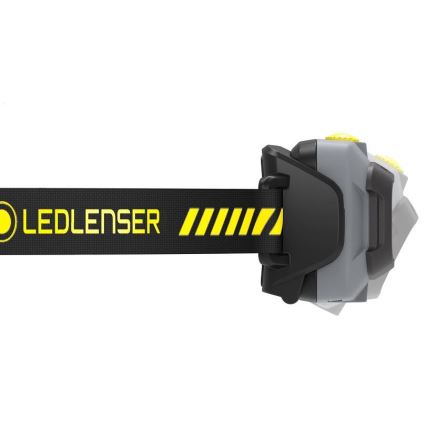 Ledlenser HF4R Work - Lampe frontale LED rechargeable à intensité réglable, batterie 1000 mAh, indice de protection IP68, 500 lm, 35 h d'autonomie, noire