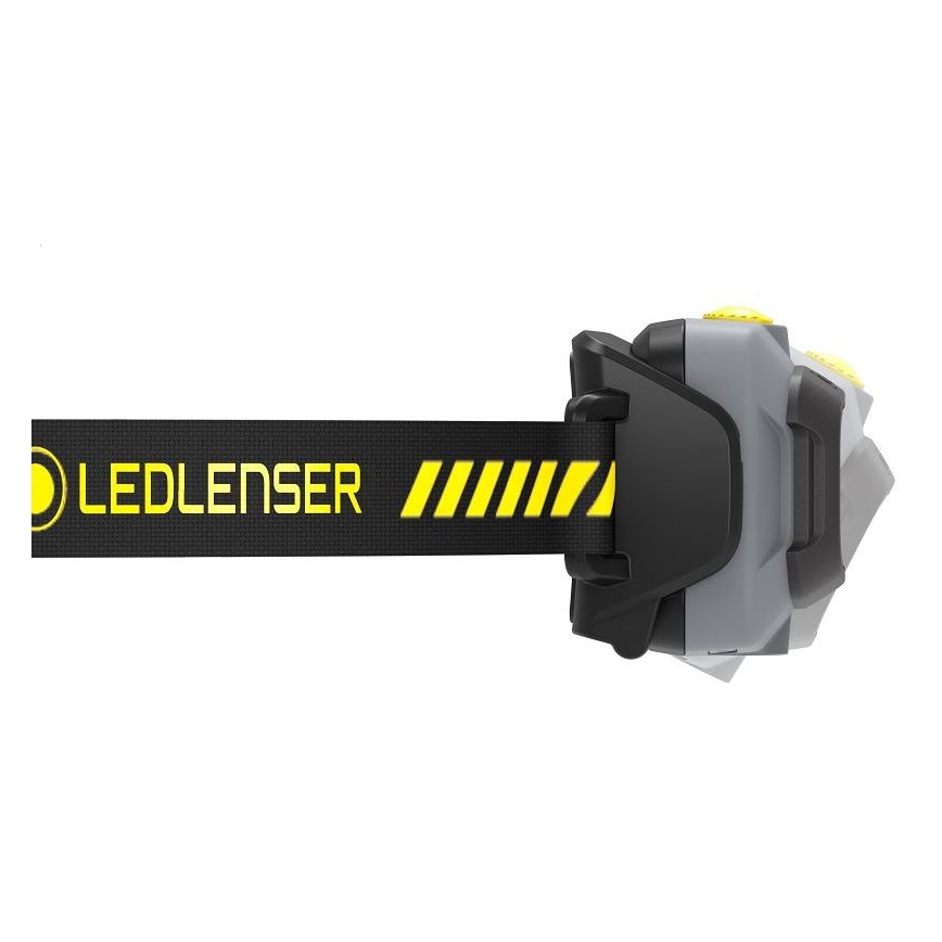Ledlenser HF4R Work - Lampe frontale LED rechargeable à intensité réglable, batterie 1000 mAh, indice de protection IP68, 500 lm, 35 h d'autonomie, noire