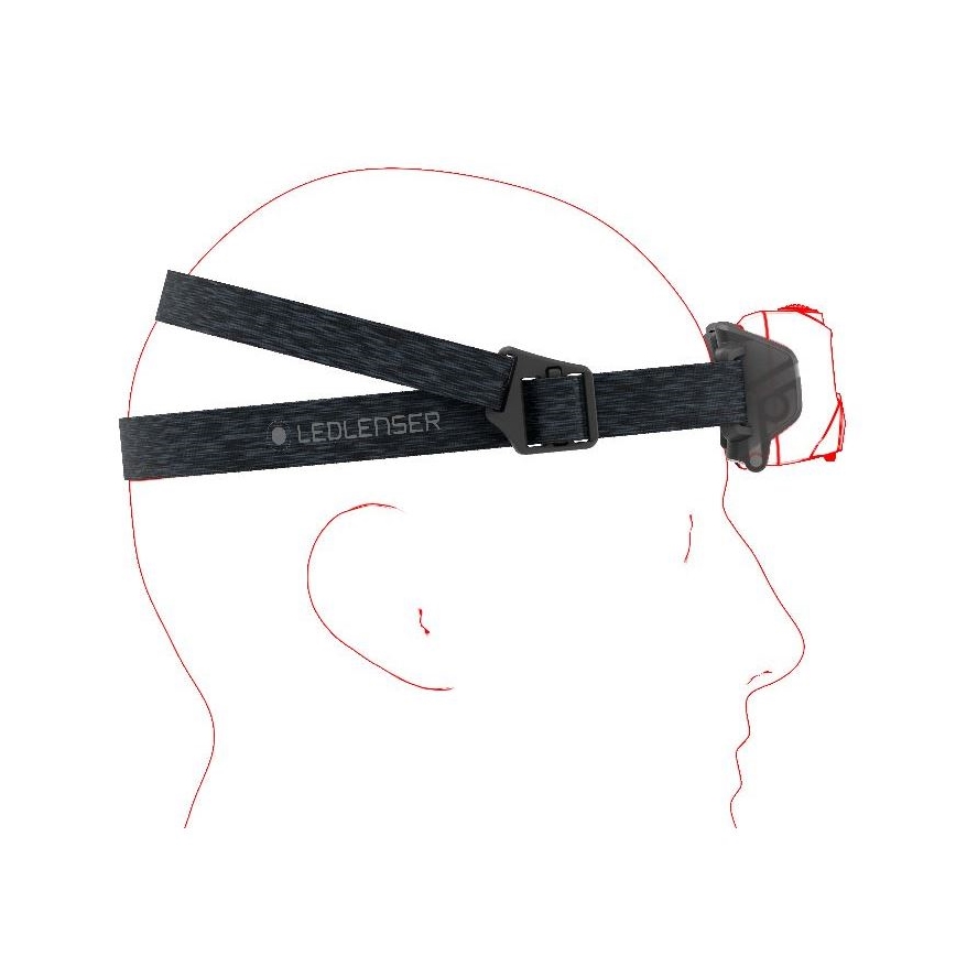 Ledlenser HF6R Core - dimmbare, wiederaufladbare LED-Stirnlampe, 2000 mAh, IP68, 800 lm, 60 h, blau