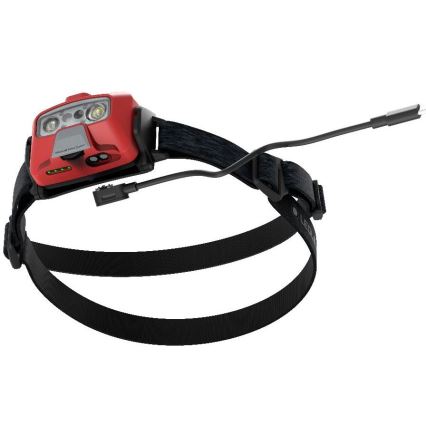 Ledlenser HF6R Core - lampe frontale rechargeable à LED, à intensité réglable, batterie 2000 mAh, indice de protection IP68, 800 lm, jusqu'à 60 h d'autonomie, rouge