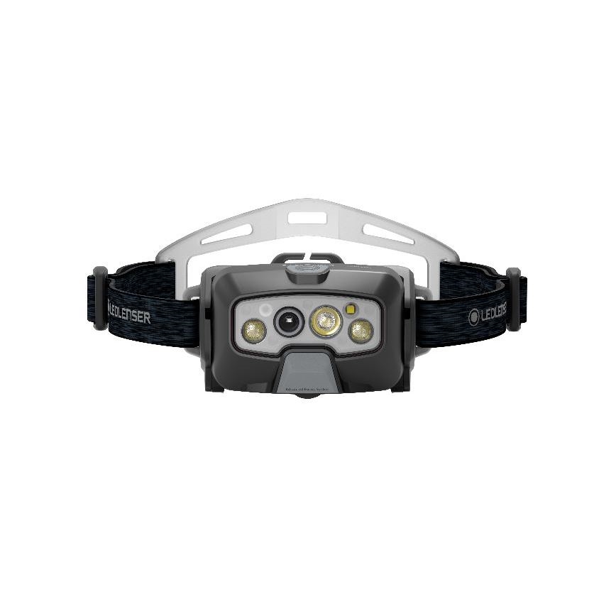 Ledlenser HF8R Core - Lampe frontale LED rechargeable à intensité variable / 2000 mAh IP68 800 lm 60 h gris