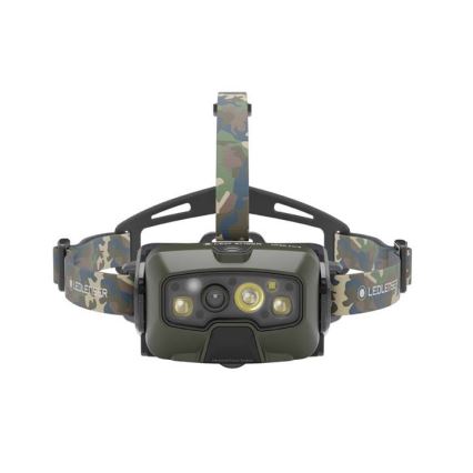 Ledlenser HF8R Core RGB - lampe frontale LED rechargeable à intensité variable, 3700 mAh, IP68, 1600 lm, 90 h, vert