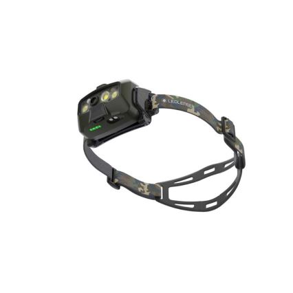 Ledlenser HF8R Core RGB - lampe frontale LED rechargeable à intensité variable, 3700 mAh, IP68, 1600 lm, 90 h, vert