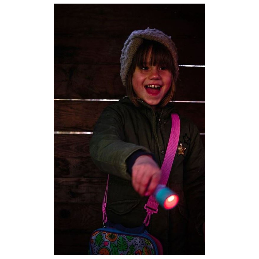 Ledlenser KIDBEAM4 RAINBOW - dimmbare Kinder-Taschenlampe LED/2xAAA IP44 violett
