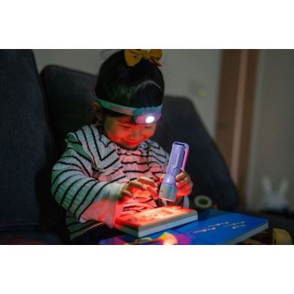 Ledlenser KIDBEAM4 RAINBOW - dimmbare Kinder-Taschenlampe LED/2xAAA IP44 violett