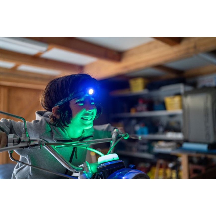 Ledlenser KIDCAMP6 DINO - lampada portatile dimmerabile a LED/3xAAA IP44 verde